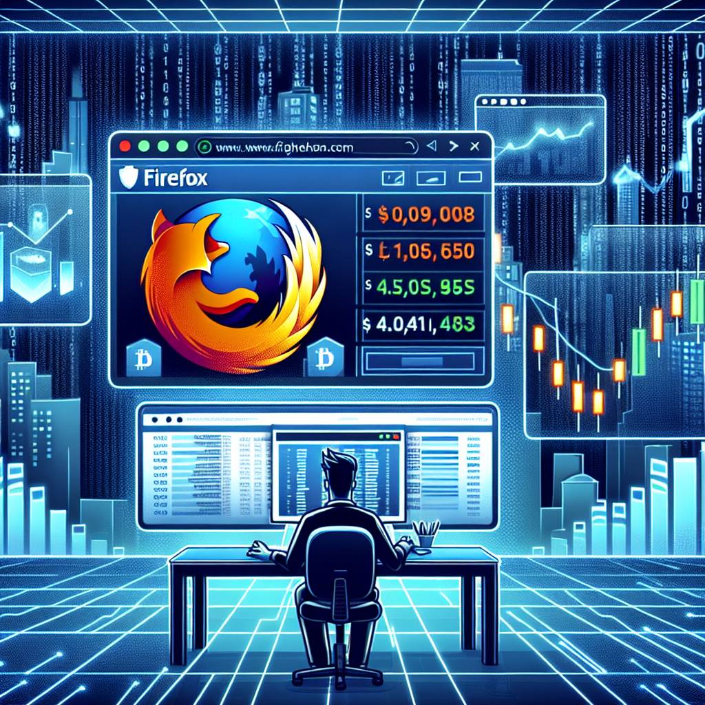 How can I use Mozilla Firefox extensions to track cryptocurrency prices in real-time?