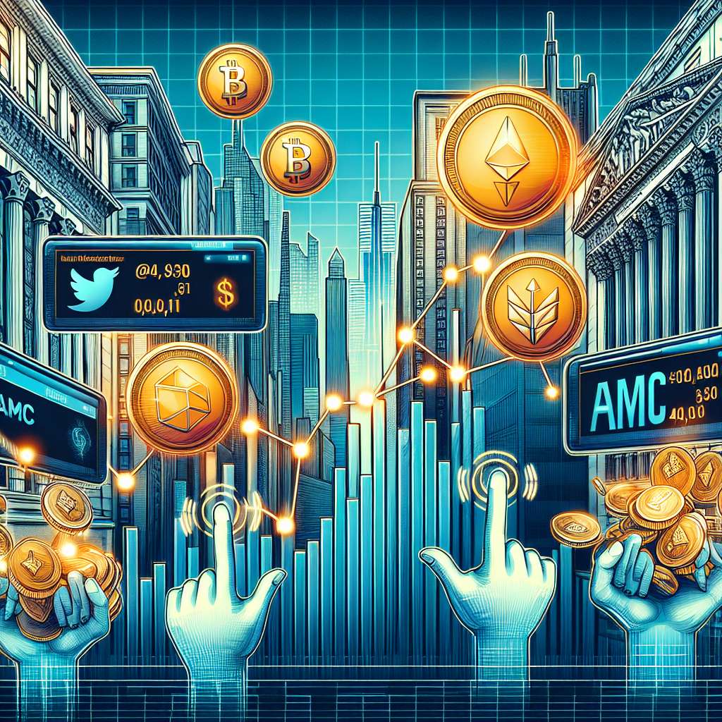 What is the impact of AMC's Twitter activity on the cryptocurrency market?