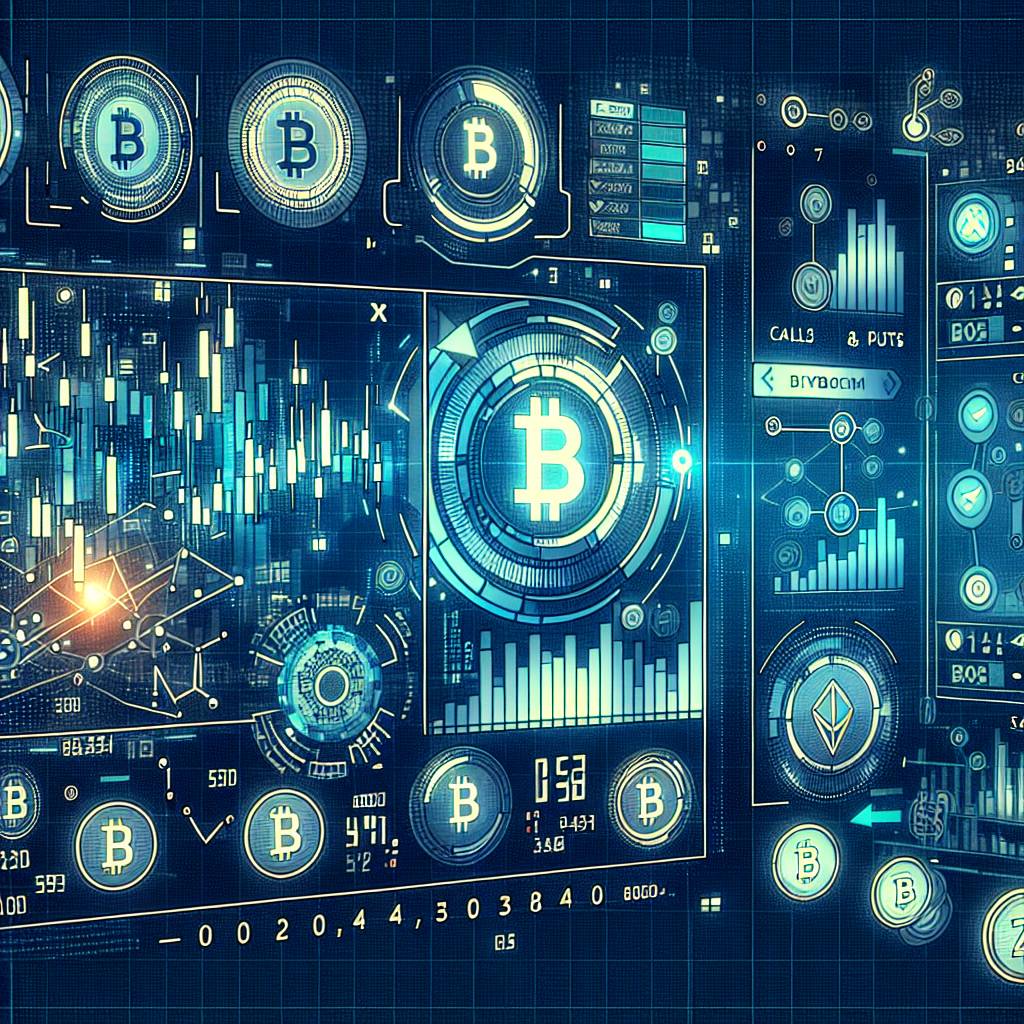 Which cryptocurrencies are commonly traded using calls and puts?