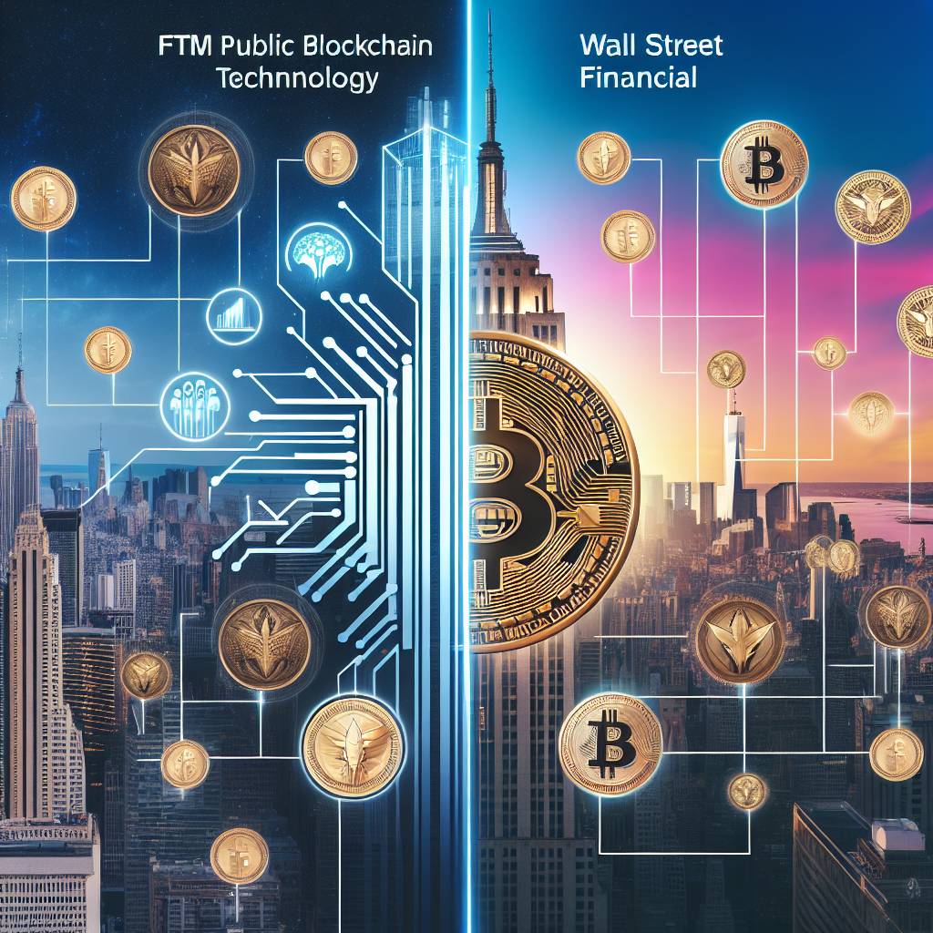 How does FTM public blockchain technology differ from traditional financial systems?