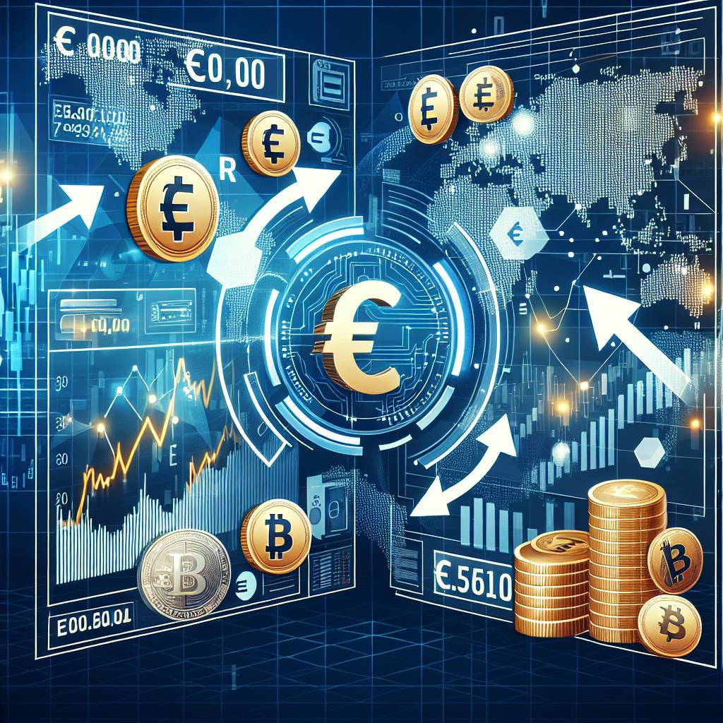 How does the conversion of Euro to Dollar work in the world of digital currencies?