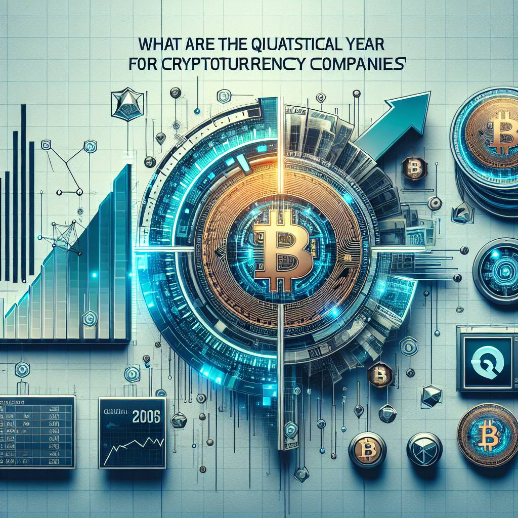 What are the quarters in a fiscal year for cryptocurrency companies?