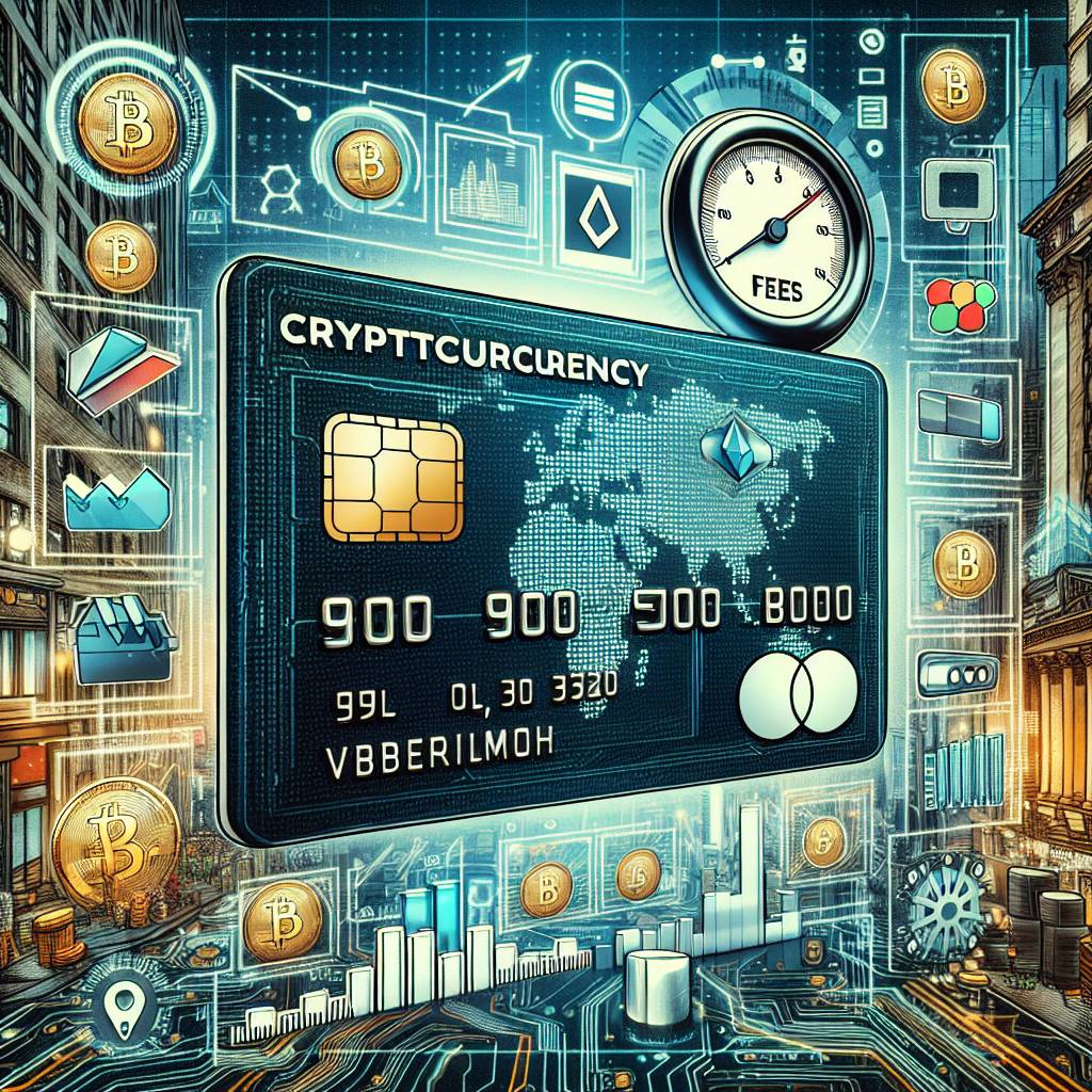 What are the fees associated with using a cryptocurrency credit card?