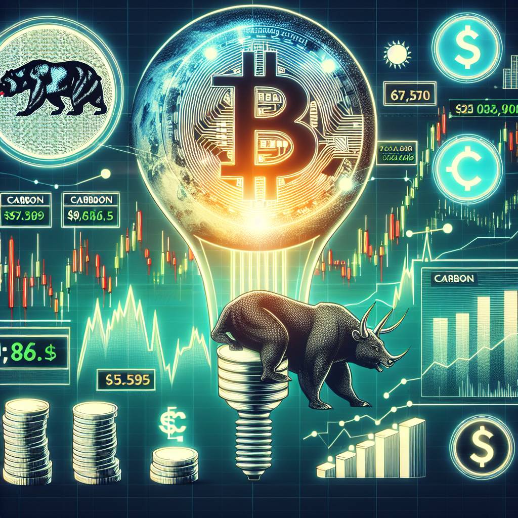 How does the carbon offset market affect the value of cryptocurrencies?