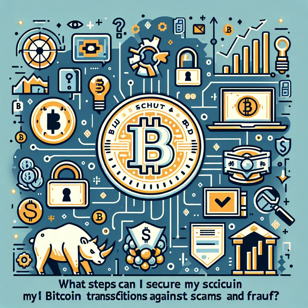 What steps can I take to secure my Bitcoin transactions against scams and fraud?