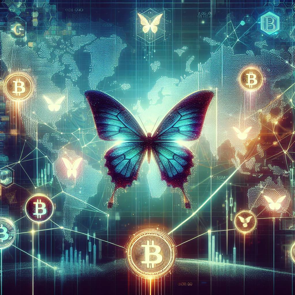 Are there any historical examples of bearish butterfly patterns leading to significant price drops in the crypto market?