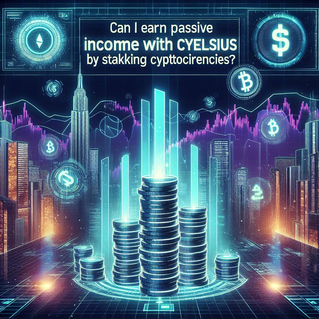 Can I earn passive income with Celsius by staking my cryptocurrencies?