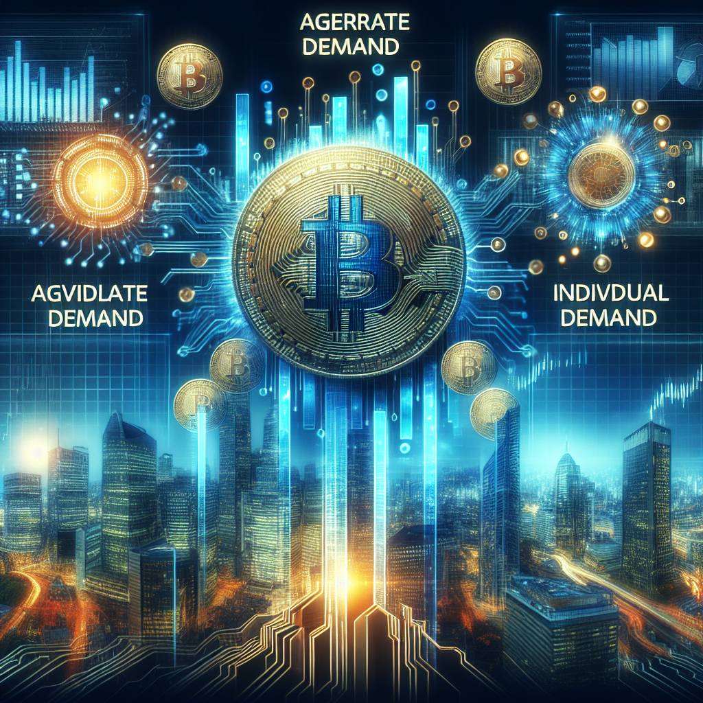 What is the difference between aggregate demand and demand in the context of digital currencies?