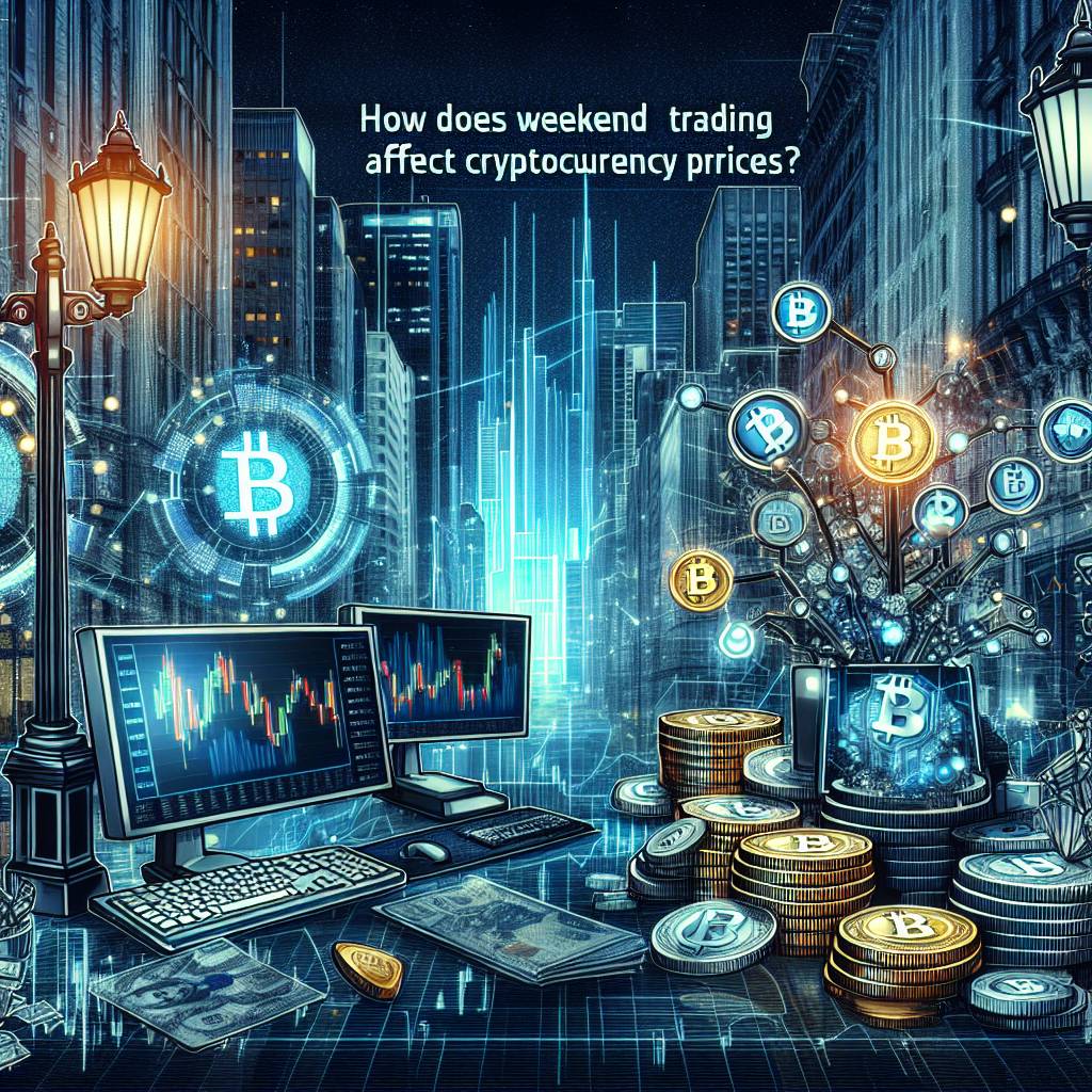 How does weekend trading affect the price of cryptocurrencies?