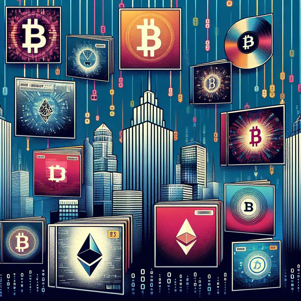 Where can I buy album covers featuring popular cryptocurrencies?