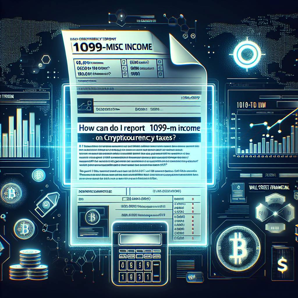 How can I report 1099-misc income from cryptocurrency trading?