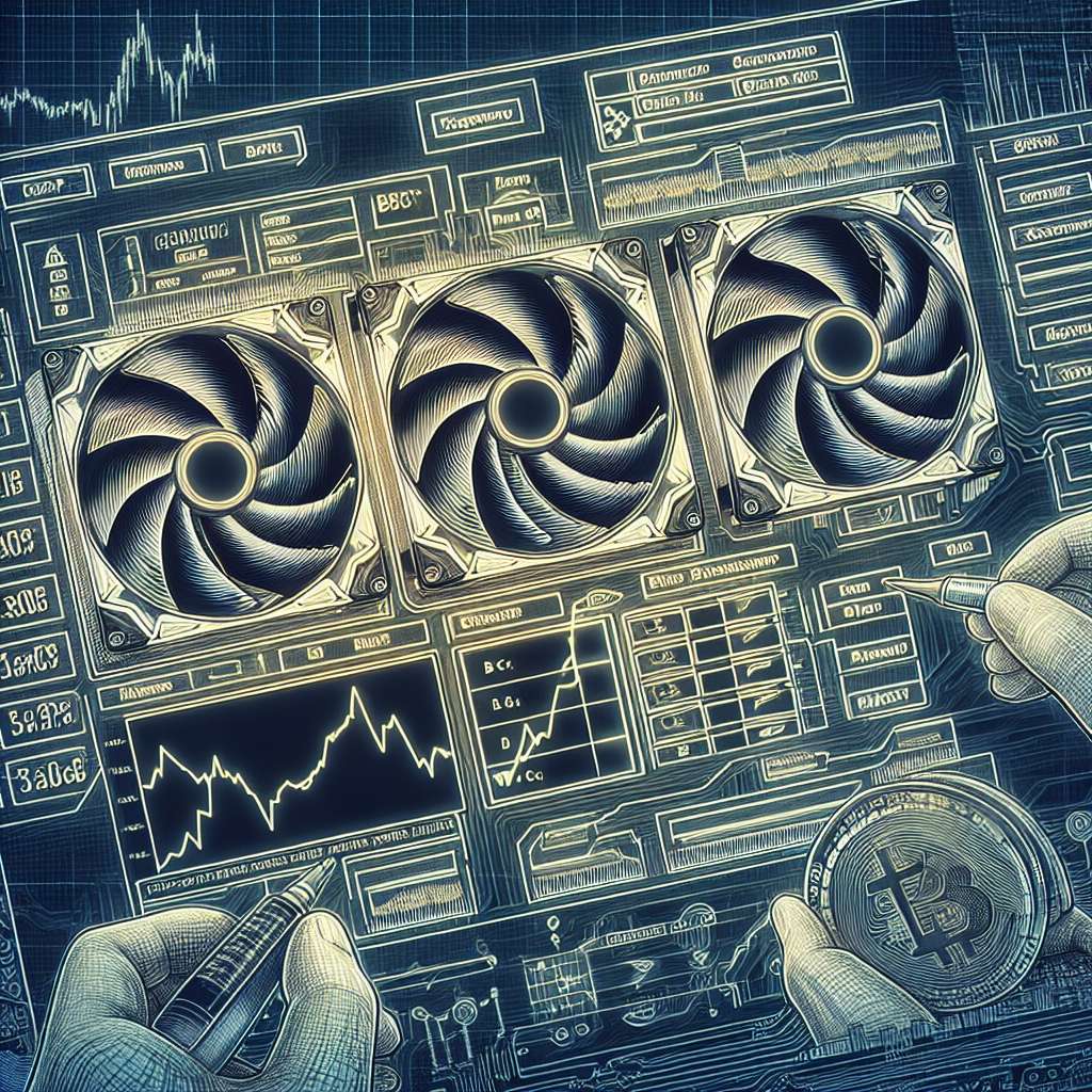 What are the recommended GPU fan settings for cryptocurrency mining?