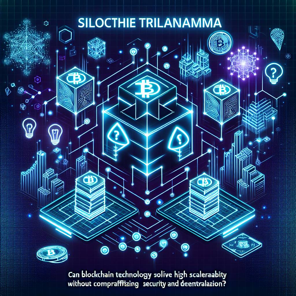Can blockchain technology solve the trilemma and achieve high scalability without compromising security and decentralization?