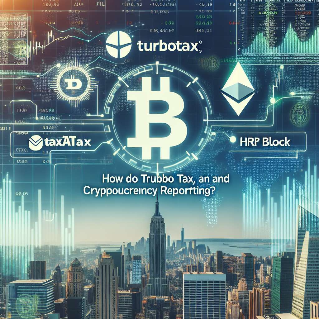 How do Turbotax, H&R Block, and TaxAct handle cryptocurrency tax reporting?