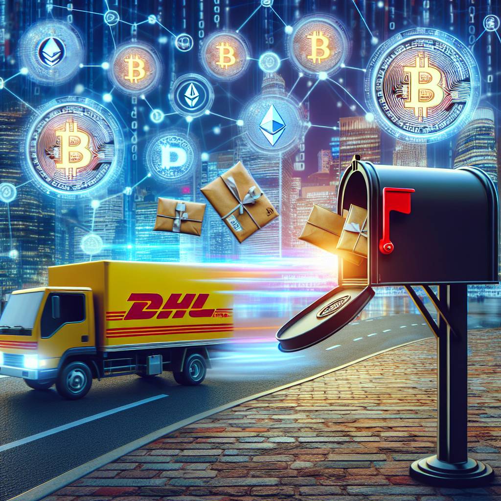 How can I use digital currency to pay for DHL delivery?