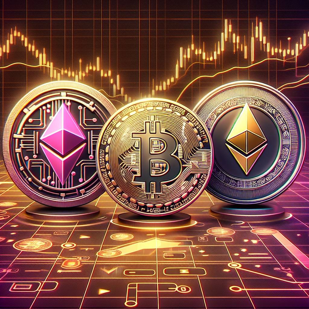 How does the color pink represent a new trend in the digital currency market?