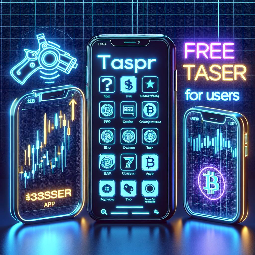 Which cryptocurrency apps provide a free taser app for users?