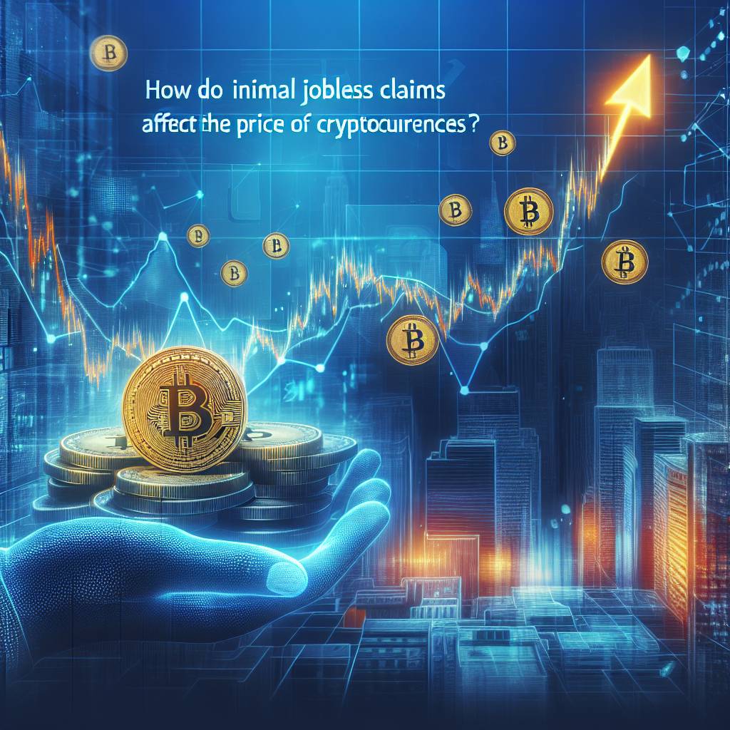 How do initial jobless claims affect the price of cryptocurrencies?
