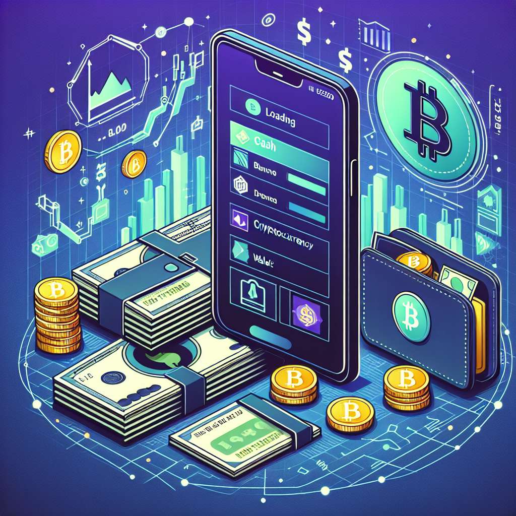 How can I load cash onto my digital wallet for cryptocurrency?