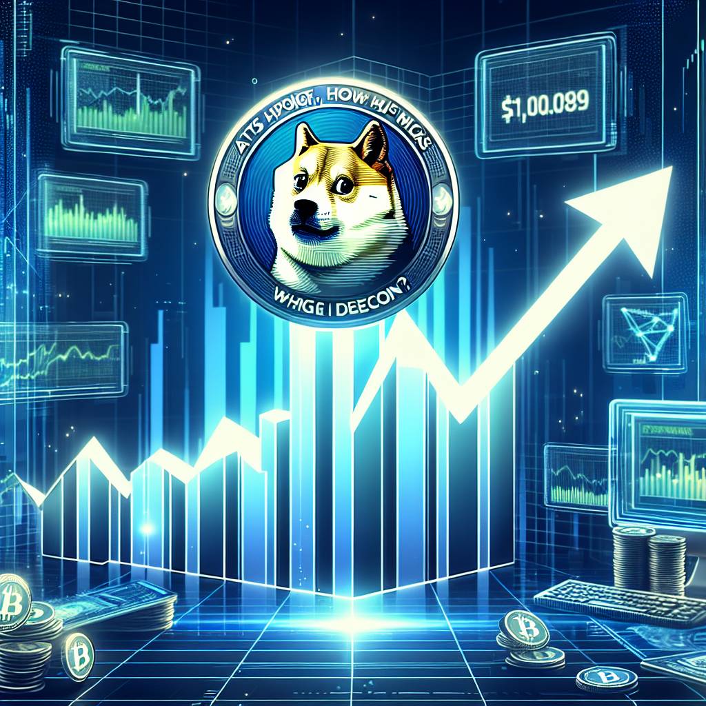 At its highest point, how much was Dogecoin worth?