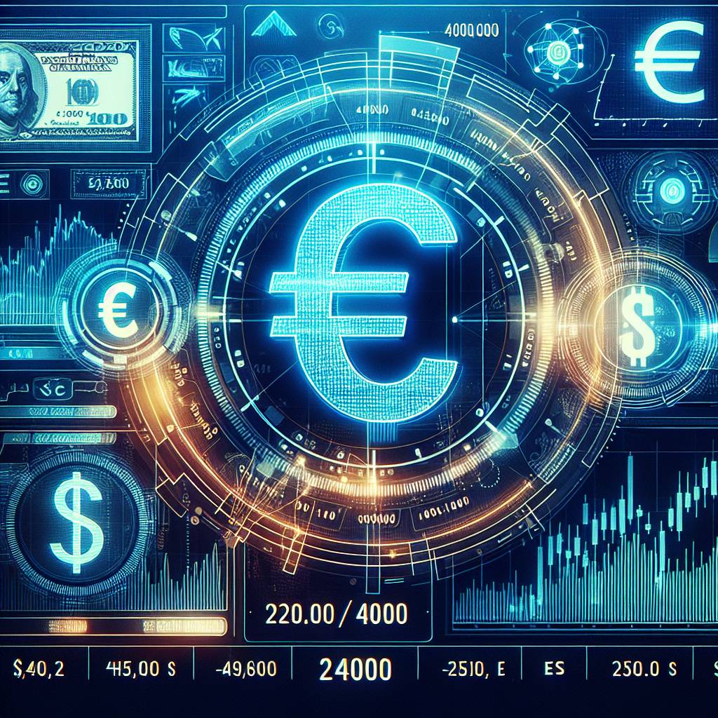 What is the current exchange rate for converting 2400 euros to dollars in the cryptocurrency market?