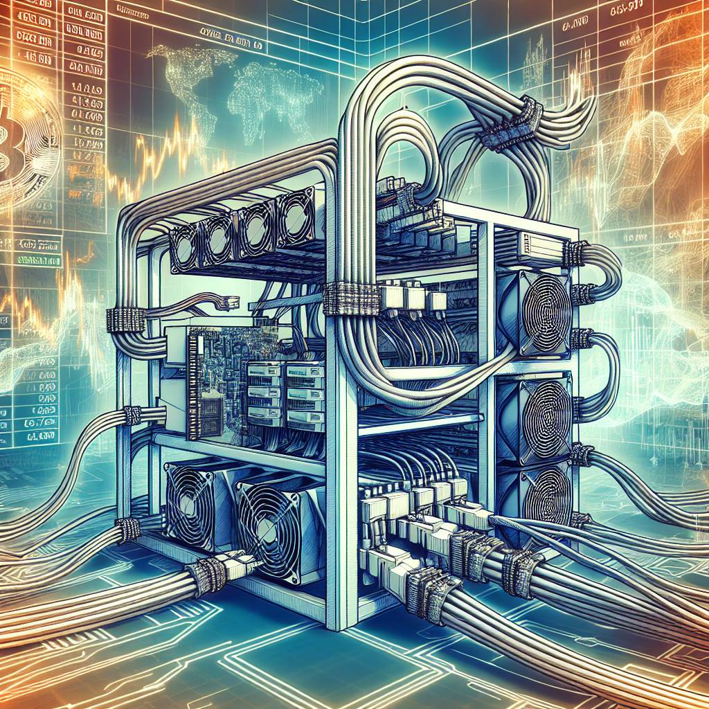 What is the role of PCIe power cables in cryptocurrency mining rigs?