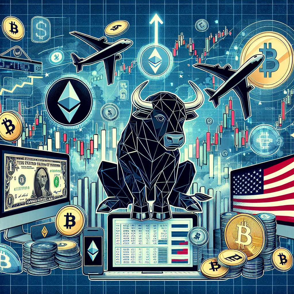 How does the fluctuation of cryptocurrency prices affect American airline shares?