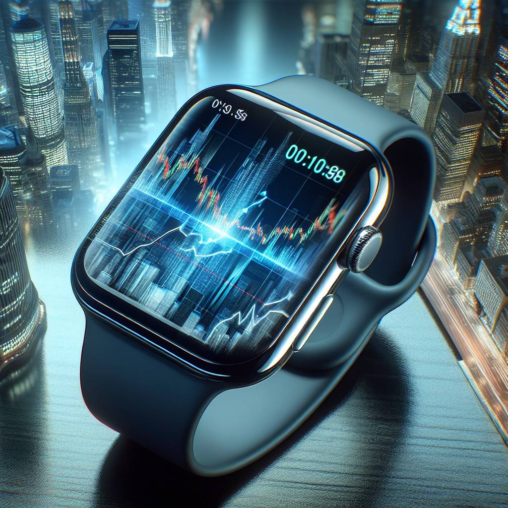 How can I monitor my cryptocurrency stock on my Apple Watch?