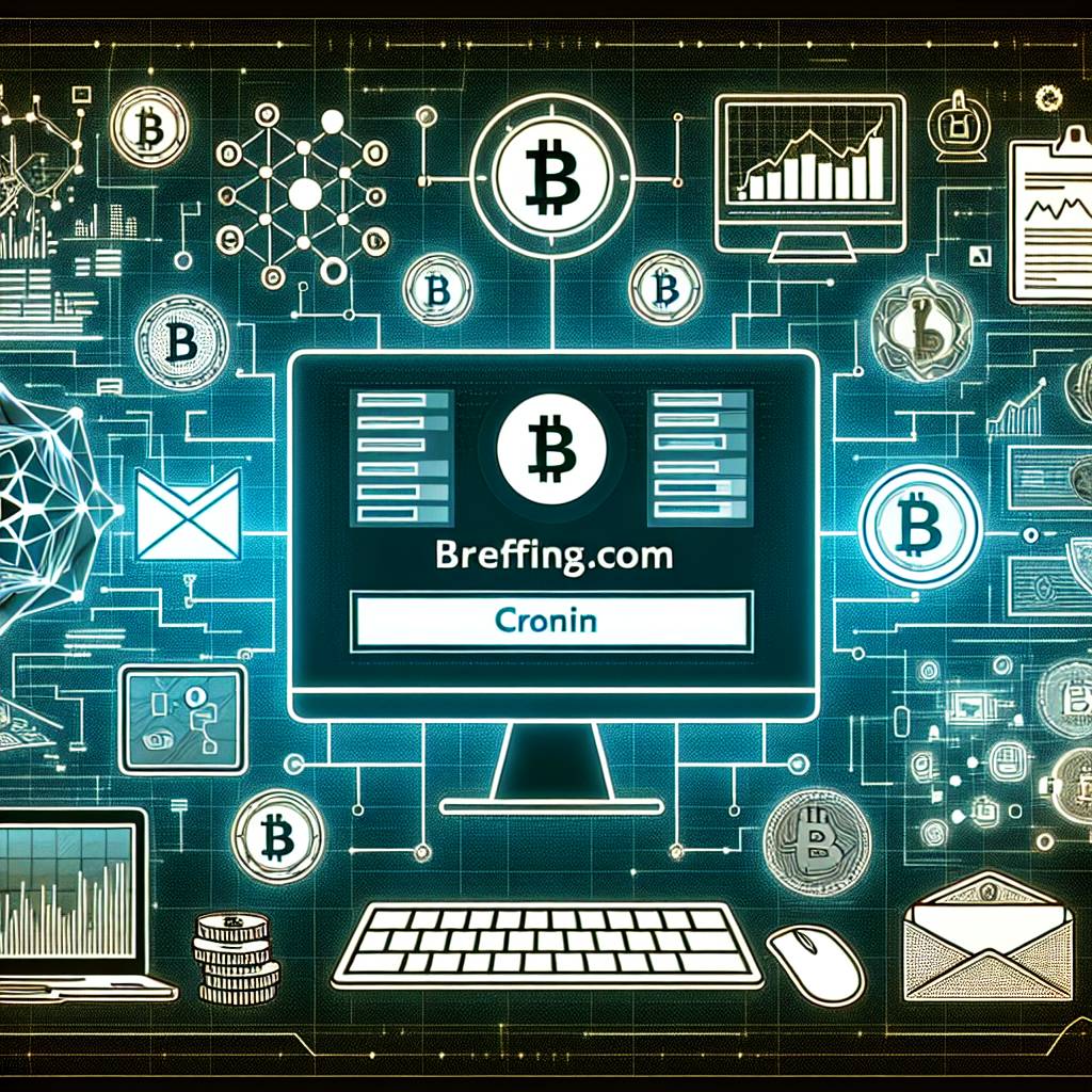 Can I link my briefing.com login with a digital wallet for managing my cryptocurrencies?