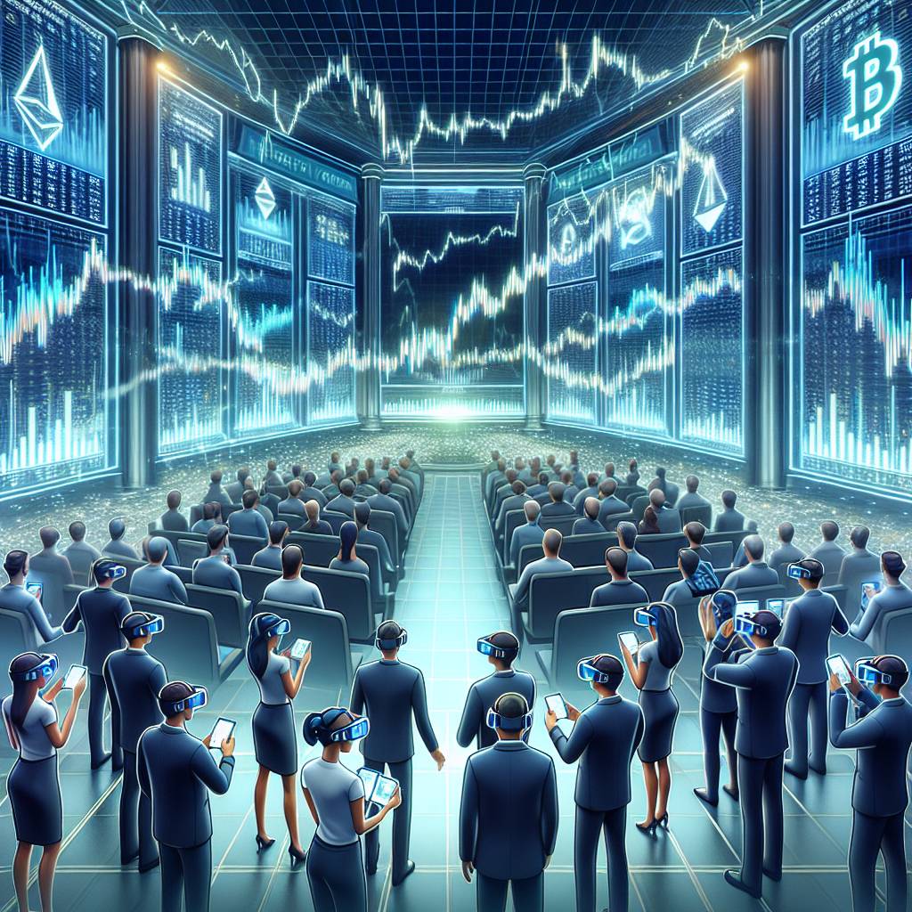 What are some virtual reality applications that can benefit cryptocurrency traders and investors?