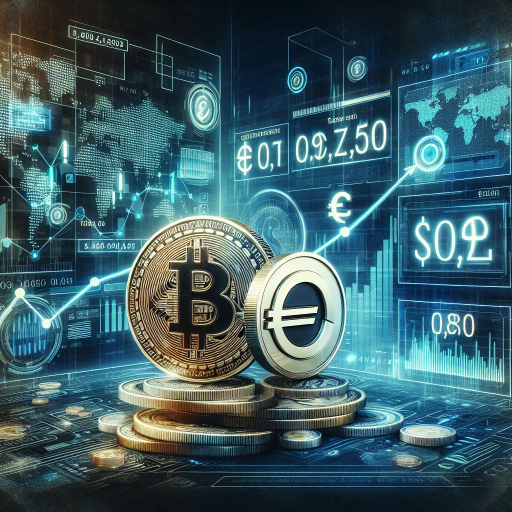 What is the current exchange rate for dollar to euro in the digital currency market?