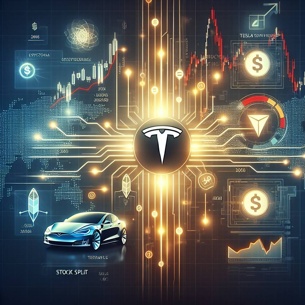 How can I calculate the potential gains from investing in Tesla stock split using cryptocurrency?