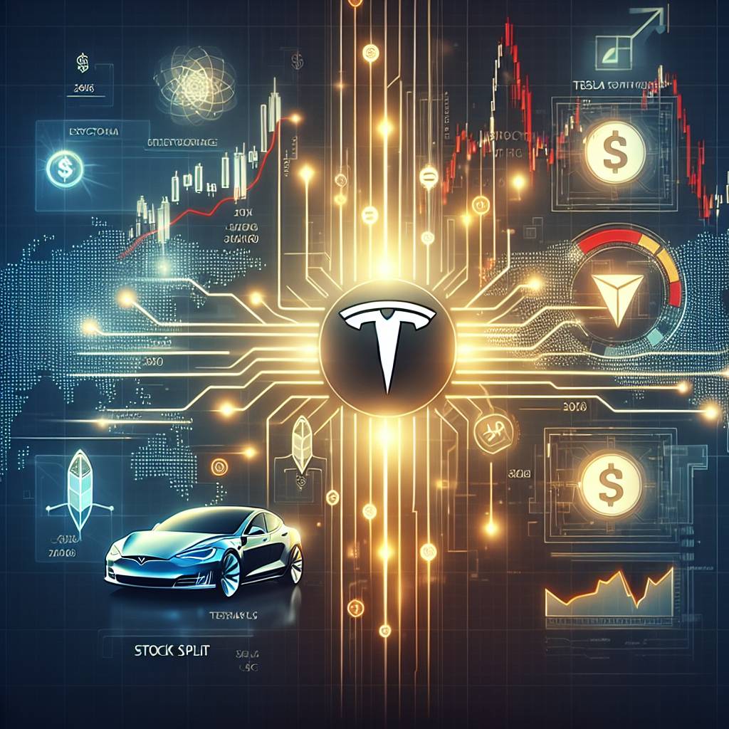 How can the Tesla stock split dates affect the value of digital currencies?