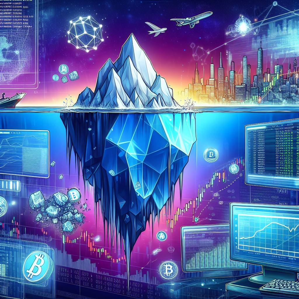 How does iceberg trading work in the context of digital currency exchanges?