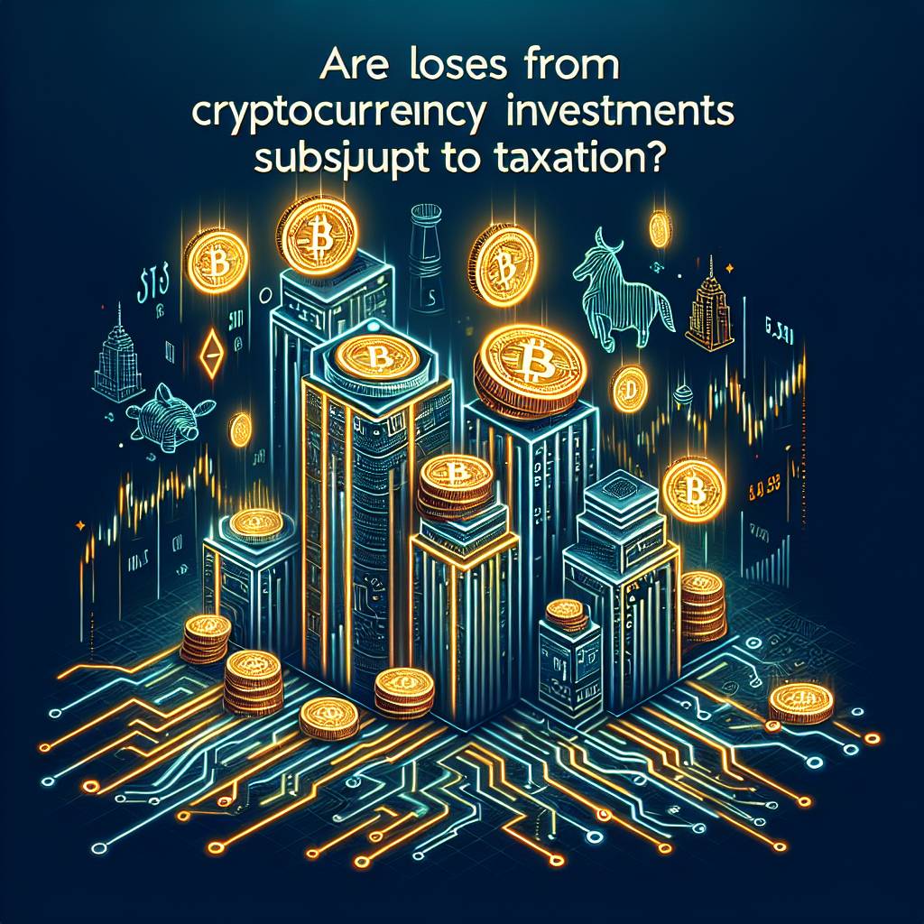 Are losses from cryptocurrency investments subject to taxation?