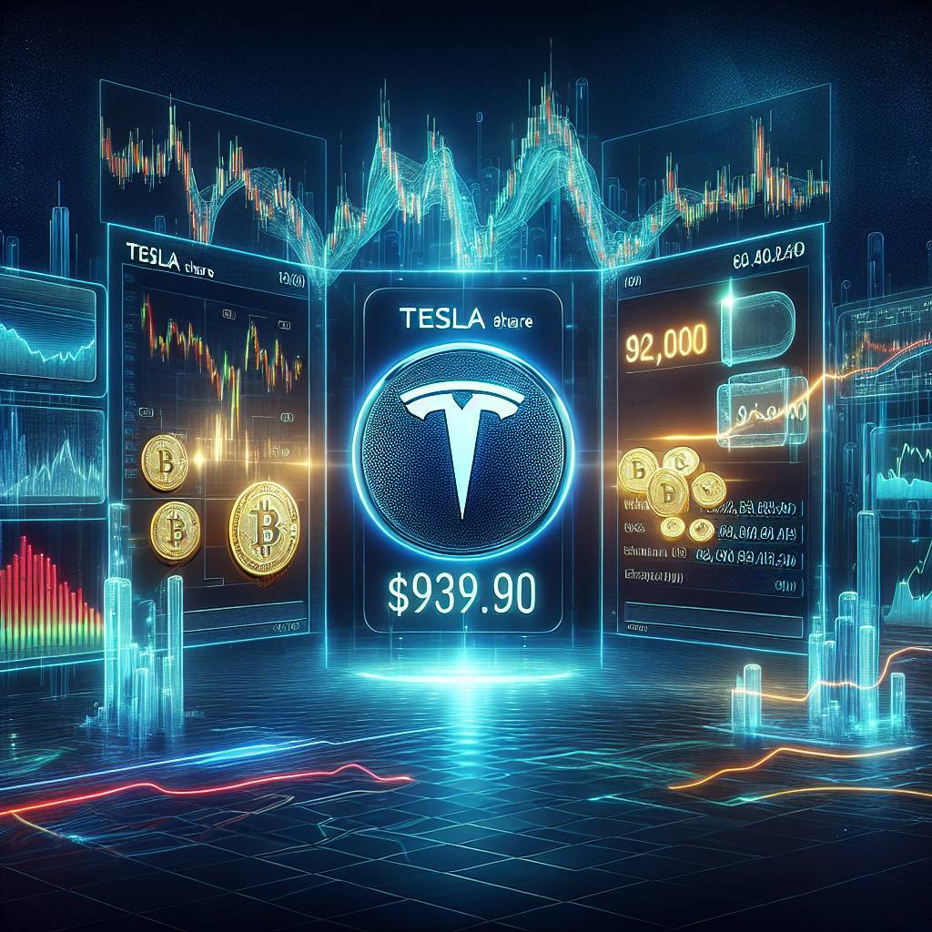 What is the current value of a Tesla share in digital currency?