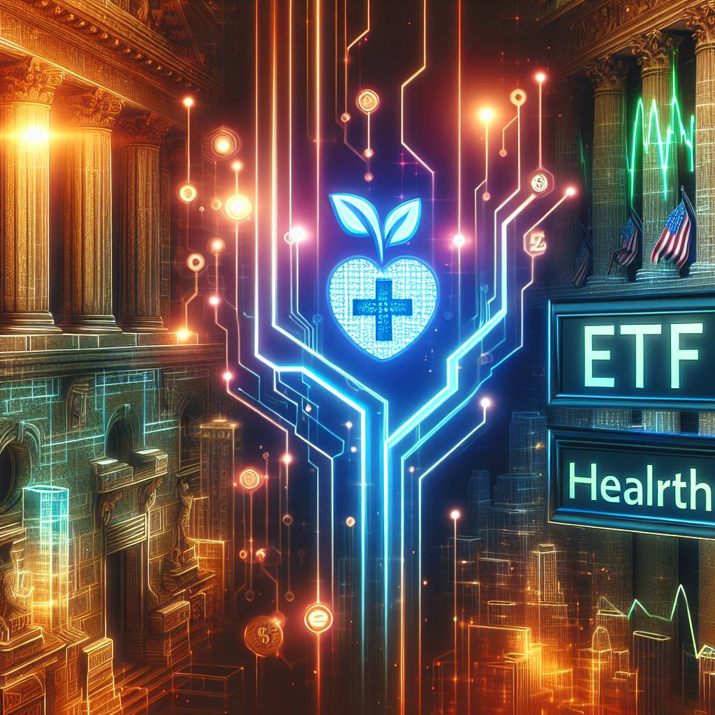Are there any healthcare ETFs that include cryptocurrencies in their portfolio?