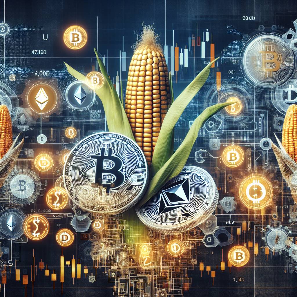 What is the impact of corn prices on the value of cryptocurrencies?