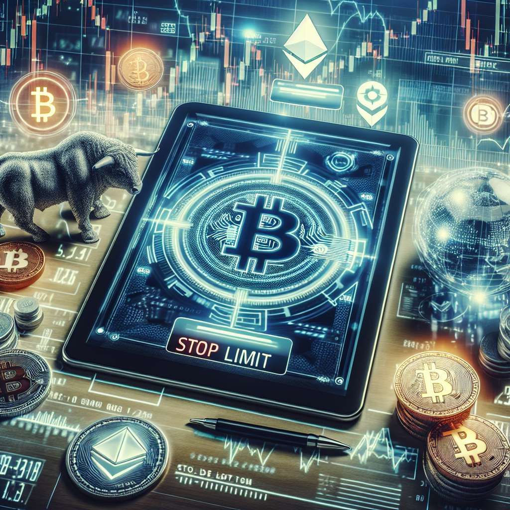Are there any risks or drawbacks to using a limit stop order in the volatile cryptocurrency market?