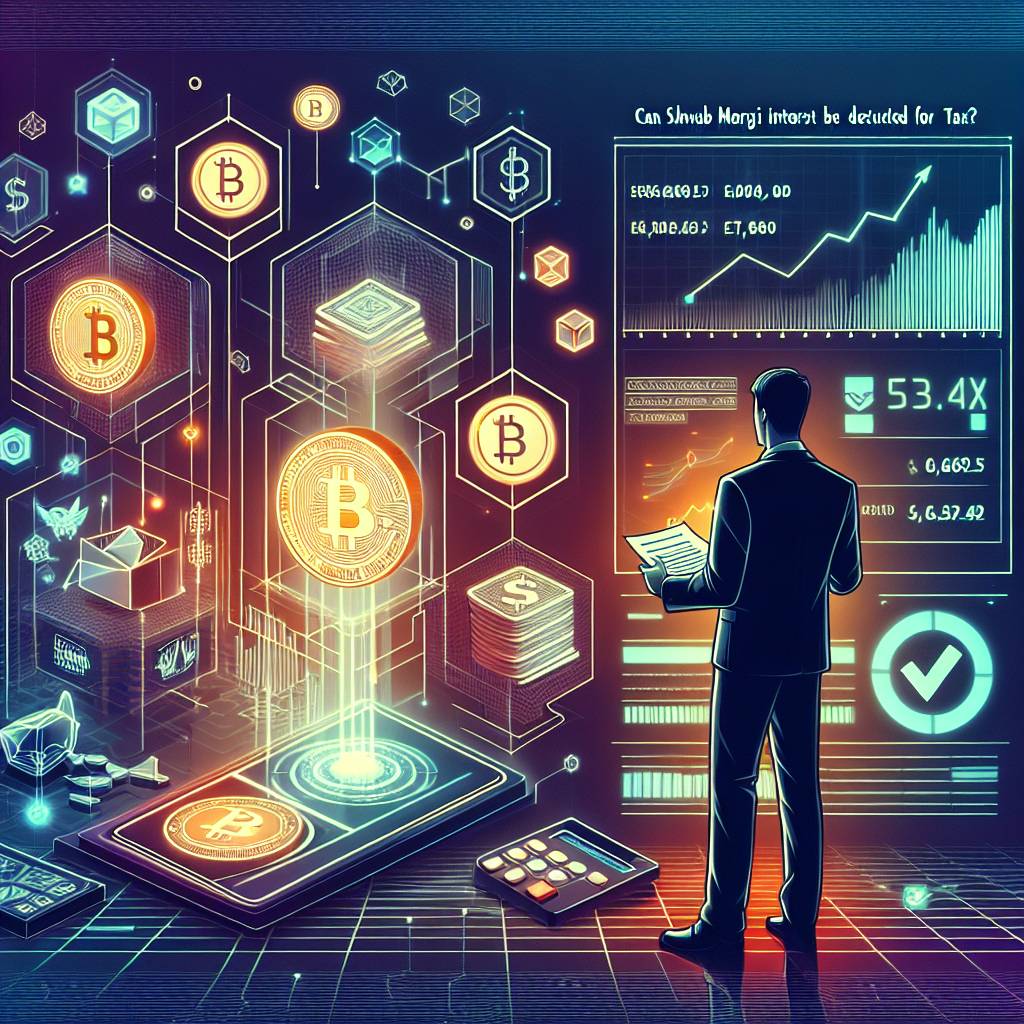 Can Schwab margin interest be deducted for tax purposes when trading cryptocurrencies?