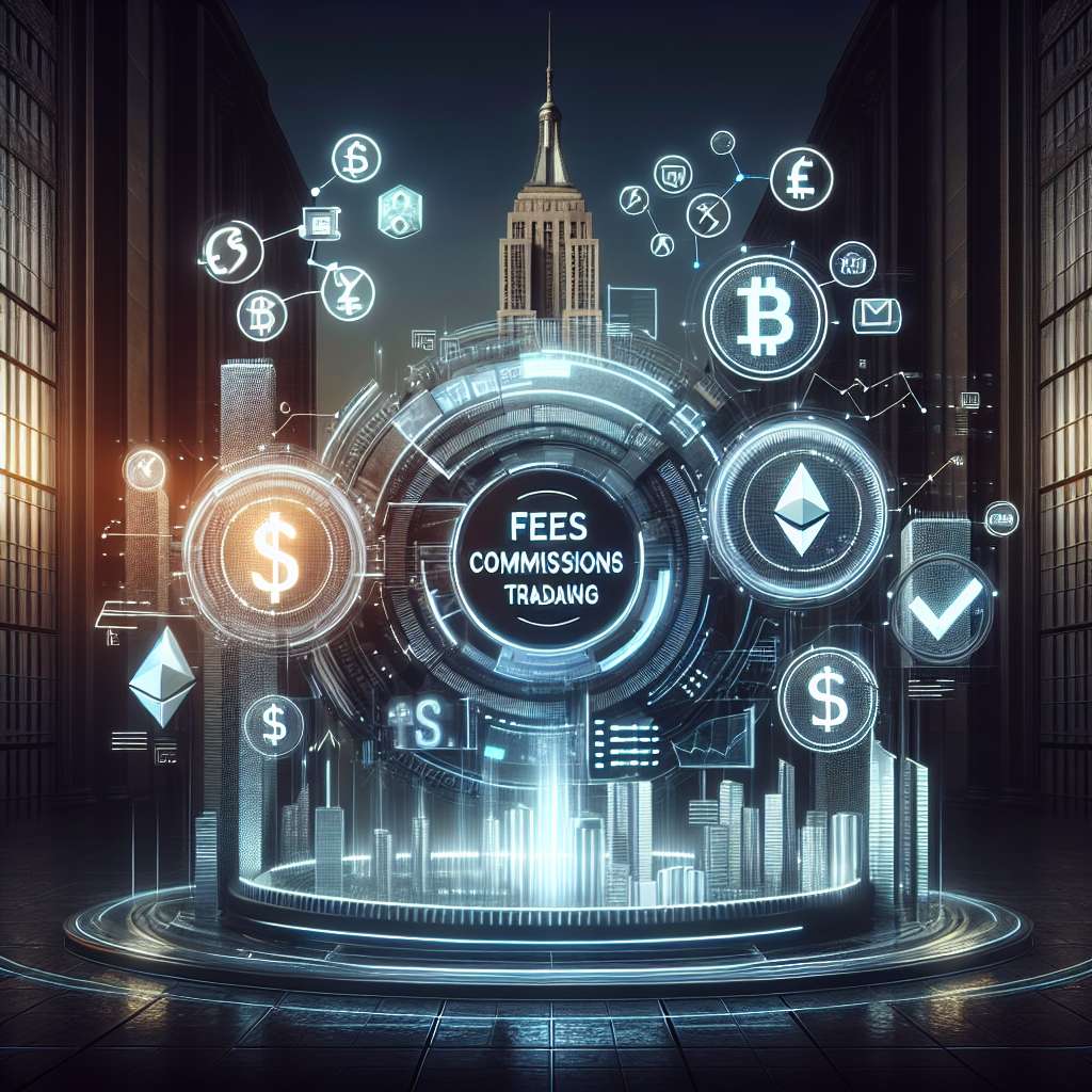 What are the fees and commissions associated with trading cryptocurrencies through online stockbrokers?