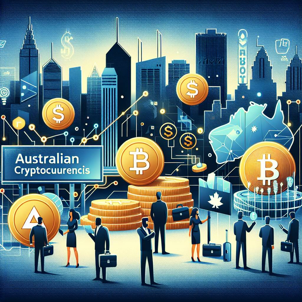 Which cryptocurrencies can be traded with Australian dollar on popular exchanges?