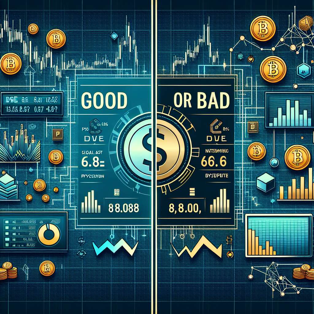 Is a negative P/E ratio considered bad in the cryptocurrency market?