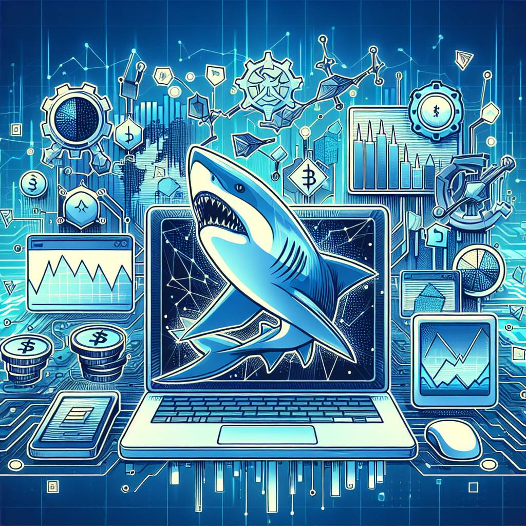 Are there any reliable indicators or tools available for detecting shark harmonic patterns in the digital currency market?