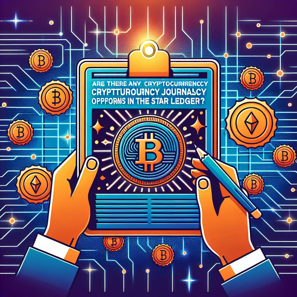 Are there any cryptocurrency journalism opportunities in the Star Ledger?