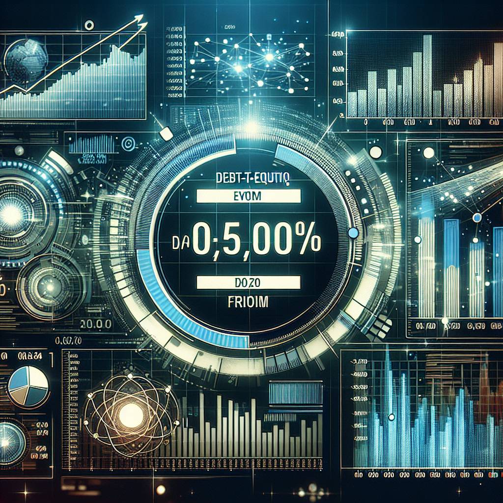 Can you provide examples of how the d/e ratio formula is used to evaluate the financial health of digital assets?