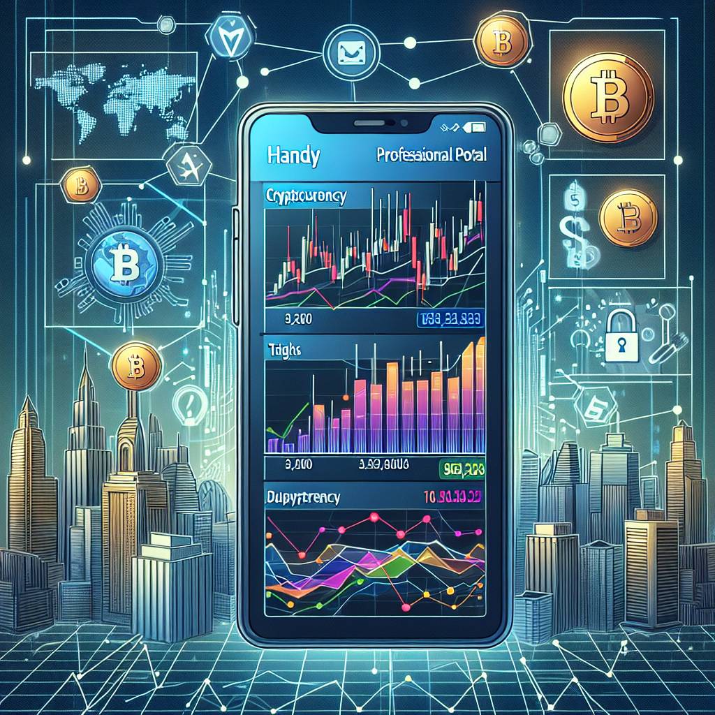 How can I use a handy professional portal app to track my cryptocurrency investments?