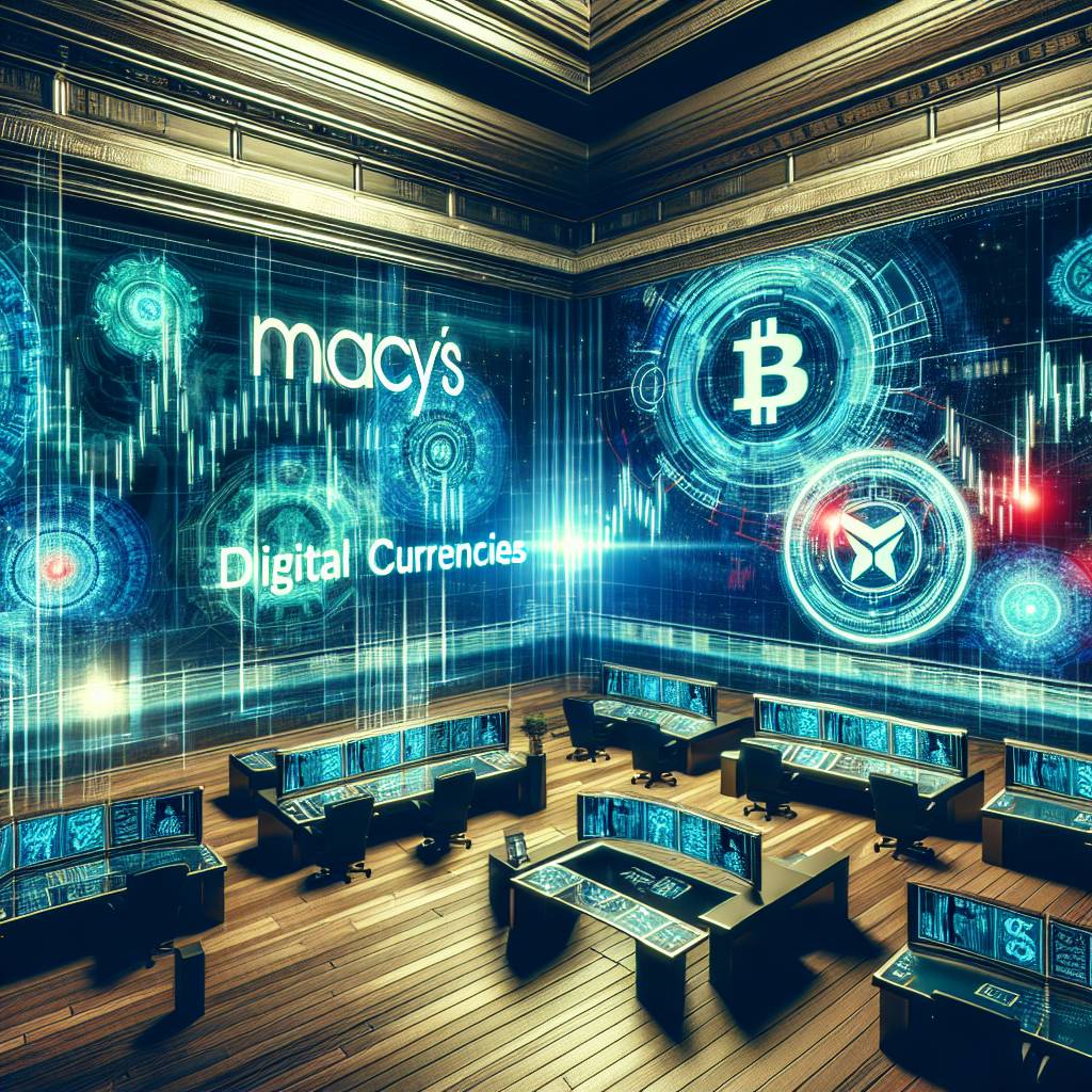 How does Macy's stock price affect the value of digital currencies?