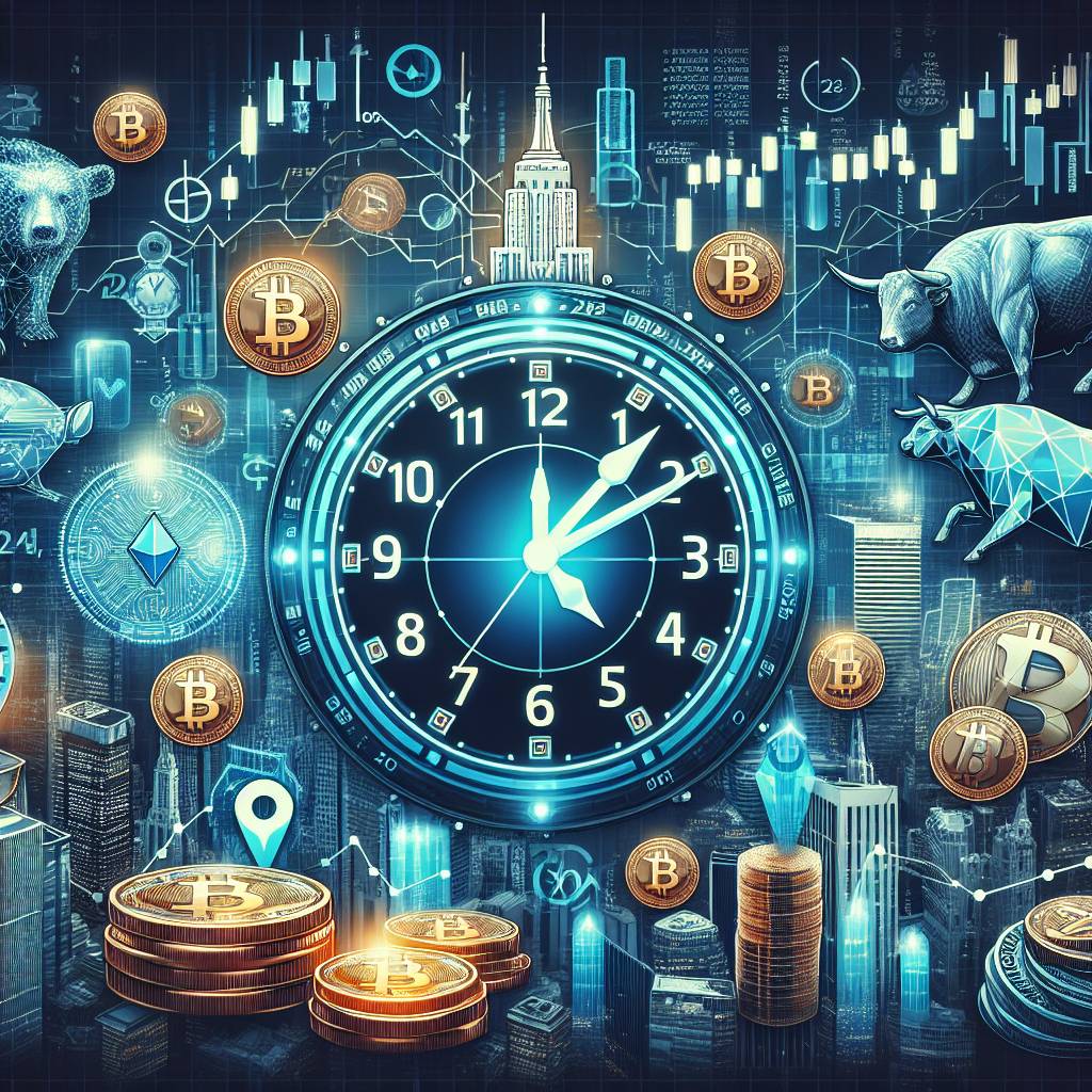 How does the 24-hour market clock affect cryptocurrency trading strategies?
