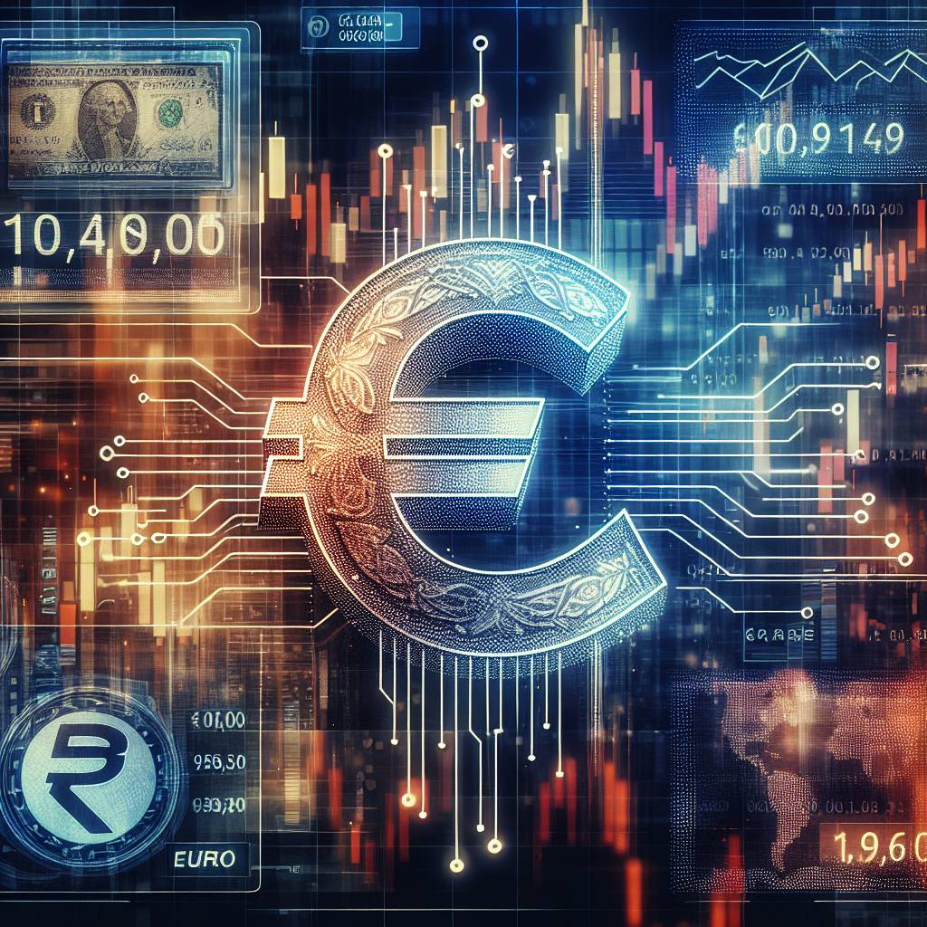 How can I use digital currencies to convert dollars to euros?